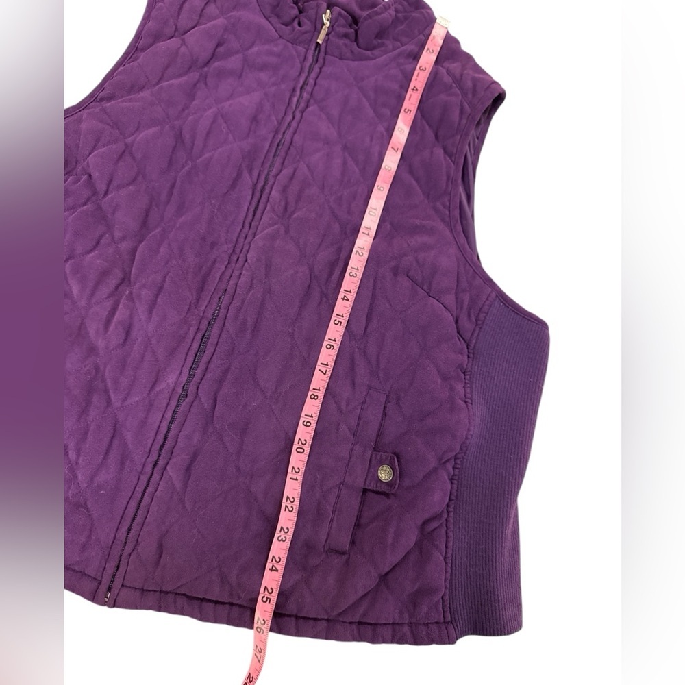 Croft & Barrow Purple Vest - Picture 3 of 10